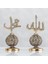 Kavuklu Allah Muhammed Lafızlar - Altın Renk 14 x 27 cm 1