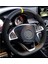 Opel Corsa D-E Dikmeli Deri Direksiyon Kılıfı Alkantra-Karbon Sarı Yüzüklü 4