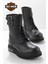 Black Deri Kadın Bot & Bootie HD0777063603 1