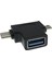 4372 USB 3.0 To Type C Micro USB 3.1 Data Şarj Çevirici Dönüştürücü Adaptör 1