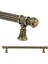 Çekmece Dolap Kapak Kulpu Kulbu 192 mm Rustik Metal (Antik Sarı) 2