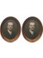 4xminiatures Oval Resim Fotoğraf Çerçevesi 1/12 Bebek Evi Süslemeleri Stil 1 4 Adet (Yurt Dışından) 1