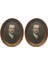 4xminiatures Oval Resim Fotoğraf Çerçevesi 1/12 Bebek Evi Süslemeleri Stil 1 4 Adet (Yurt Dışından) 2