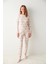 Ecru Galaxy Termal Pantolon Pijama Takımı 2