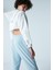 Kırık Beyaz Crop Chain Detailed Sweatshirt 5