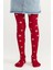 Kırmızı Kız Çocuk Yıldızlı Külotlu Çorap 1