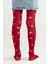 Kırmızı Kız Çocuk Yıldızlı Külotlu Çorap 2