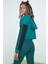 Çok Renkli Bu4u Çiçek Desenli Kapüşonlu Sweatshirt 3