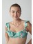 Çok Renkli Palm Neon Frill Balen Bikini Üstü 1