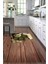 Dijital Baskılı Kaymaz Taban Yıkanabilir Kahve Desenli Modern Mutfak Halısı VHM-HT-1550 1