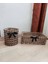 Halat-Tel Hasır Sepet Kare ve Yuvarlak Mini 2li Set 1