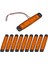 12V Parmak Lamba 6 Ledli Sarı 9,5x2 cm Ince TAS.004S-12 (10 Lu) 1