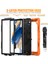 Galaxy Tab A İçin Tablet Kılıfı - Siyah - Turuncu (Yurt Dışından) 3