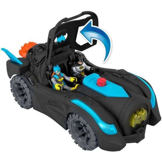Fisher-Price Imaginext Dc Super Friends Batmobil, Işıklı ve Sesli, 3 Yaş ve Üzeri İçin Batman Oyuncakları Hgx96