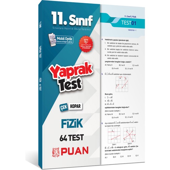 Puan Yayınları 11. Sınıf Fizik Yaprak Test Kitabı Ve Fiyatı