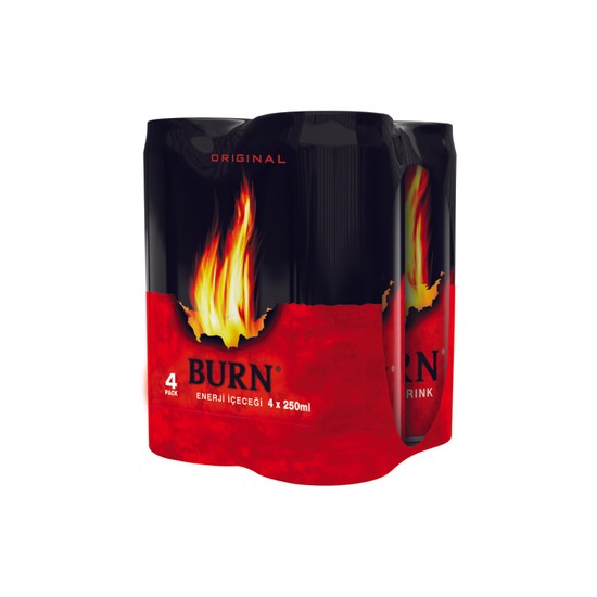 Burn Enerji İçeceği Kutu 4X250 ML