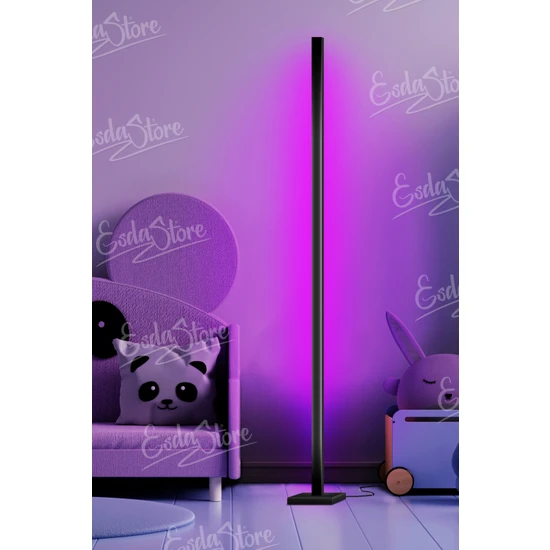 Esda Store Esdastore Dekoratif LED Lambader 150X15 Kumandalı Renkli Köşe Lambası
