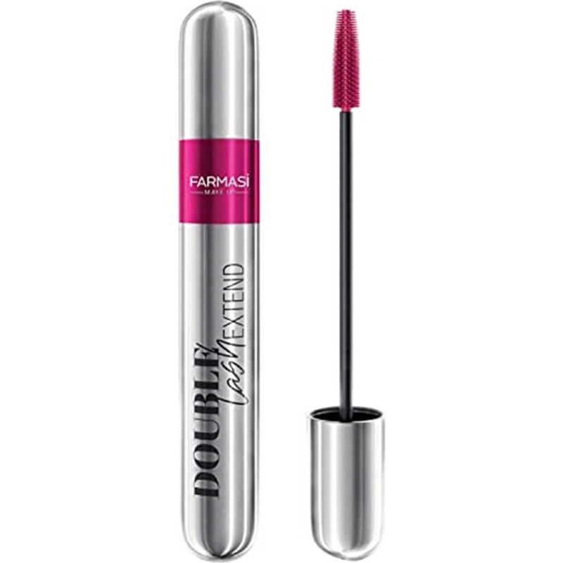Farmasi Double Lash Extend Hacim Verici Uzatma Etkili Büyük Boy Maskara 12 ml Suya Dayanıklı Değil