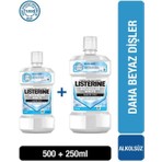 Listerine Advanced White Hafif Tat Alkolsüz Ağız Bakım Suyu 500 ml + 250 ml Hediyeli Set