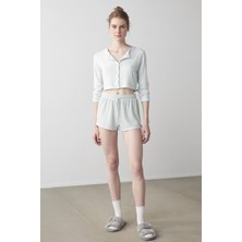 Penti Puslu Mavi Misty Soft Ev Hırkası