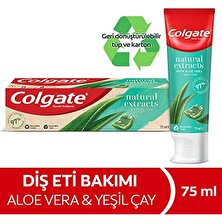 Colgate Natural Extracts Aloe Vera Ve Yeşil Çay Özleri Diş Eti Bakımı Diş Macunu 75 Ml