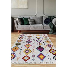 Viyana Home Dijital Baskılı Kaymaz Taban Yıkanabilir Salon Halısı Mutfak Halısı Yolluk VH-SD-1182
