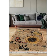 Viyana Home Dijital Baskılı Kaymaz Taban Yıkanabilir Salon Halısı Mutfak Halısı Yolluk VH-SD-338