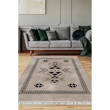 Viyana Home Dijital Baskılı Kaymaz Taban Yıkanabilir Salon Halısı Mutfak Halısı Yolluk VH-SD-858