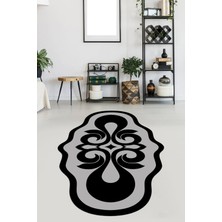 Viyana Home Kaymaz Taban Yıkanabilir Lazer Kesim Salon Halısı Mutfak Halısı Yolluk VHL-HT-1016