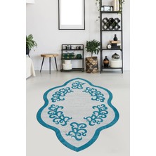 Viyana Home Kaymaz Taban Yıkanabilir Lazer Kesim Salon Halısı Mutfak Halısı Yolluk VHL-HT-1433