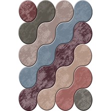 Viyana Home Kaymaz Taban Yıkanabilir Lazer Kesim Salon Halısı Mutfak Halısı Yolluk VHL-HT-876