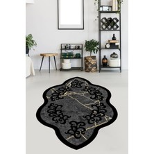 Viyana Home Kaymaz Taban Yıkanabilir Lazer Kesim Salon Halısı Mutfak Halısı Yolluk VHL-SD-662