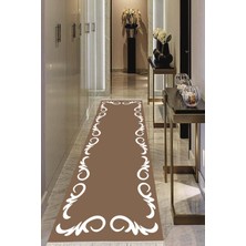 Viyana Home Dijital Baskılı Kaymaz Taban Yıkanabilir Modern Salon Halısı Koridor Halısı Yolluk VHU-HT-874