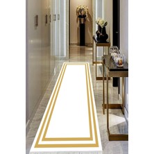 Viyana Home Dijital Baskılı Kaymaz Taban Yıkanabilir Modern Salon Halısı Koridor Halısı Yolluk VHU-HT-535