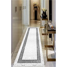 Viyana Home Dijital Baskılı Kaymaz Taban Yıkanabilir Modern Salon Halısı Koridor Halısı Yolluk VHU-SD-1078