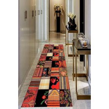 Viyana Home Dijital Baskılı Kaymaz Taban Yıkanabilir Modern Salon Halısı Koridor Halısı Yolluk VHU-HY-1104