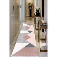 Viyana Home Dijital Baskılı Kaymaz Taban Yıkanabilir Modern Salon Halısı Koridor Halısı Yolluk VHU-SD-554