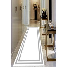 Viyana Home Dijital Baskılı Kaymaz Taban Yıkanabilir Modern Salon Halısı Koridor Halısı Yolluk VHU-HT-534