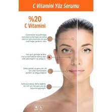 Jiyu C Vitamini Aydınlatıcı ve Ton Eşitleyici Cilt Bakım Serumu 30 ml. (%20 Ascorbic Acid, Niacinamide, Hyaluronic Acid)