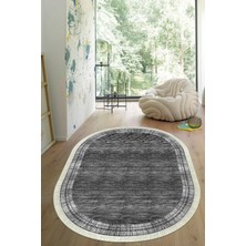Viyana Home Dijital Baskılı Kaymaz Taban Yıkanabilir Oval Salon Halısı Mutfak Halısı Yolluk VHO-HY-1250