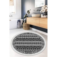 Viyana Home Dijital Baskılı Kaymaz Taban Yıkanabilir Yuvarlak Salon Halısı Mutfak Halısı Paspas VHYU-HY-1301