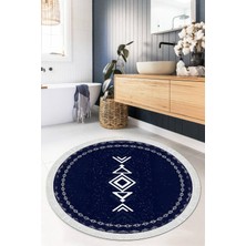 Viyana Home Dijital Baskılı Kaymaz Taban Yıkanabilir Yuvarlak Salon Halısı Mutfak Halısı Paspas VHYU-SD-1047