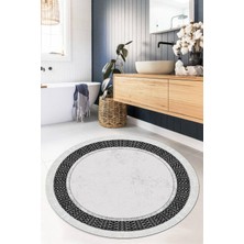 Viyana Home Dijital Baskılı Kaymaz Taban Yıkanabilir Yuvarlak Salon Halısı Mutfak Halısı Paspas VHYU-SD-744