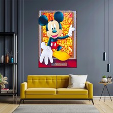 SML Tablo Welcome To My World By Mıckey Dünyama Goş Geldiniz Çizgi Film Karakter Kanvas Tablo