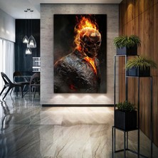 SML Tablo Hayalet Sürücü Ghost Rider Nicolas Cage Film Sinema Dekor Kanvas Tablo