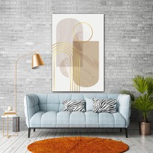 SML Tablo Modern Sanat Pastel Tonlar Caramel Ve Gold Dekor Kanvas Tablo
