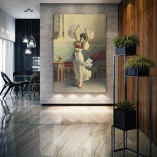 SML Tablo Francesco Ballesio Dans Eden Kadın Oryantel Sanat Dekor Kanvas Tablo