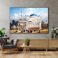 SML Tablo Üsküdar Selimiye Cami Osmanlı Doğa Manzara Kanvas Tablo