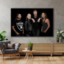 SML Tablo Metallica Efsane Grup Rock Müzik Metalika Dekor Sanat Kanvas Tablo