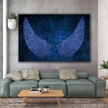 SML Tablo Turkuaz Mavi Melek Kanatları Angel Kanvas Tablo